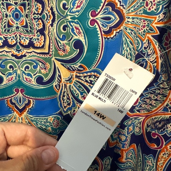 London Times Multicolor Paisley Maxi Dress - Picture 3 of 6